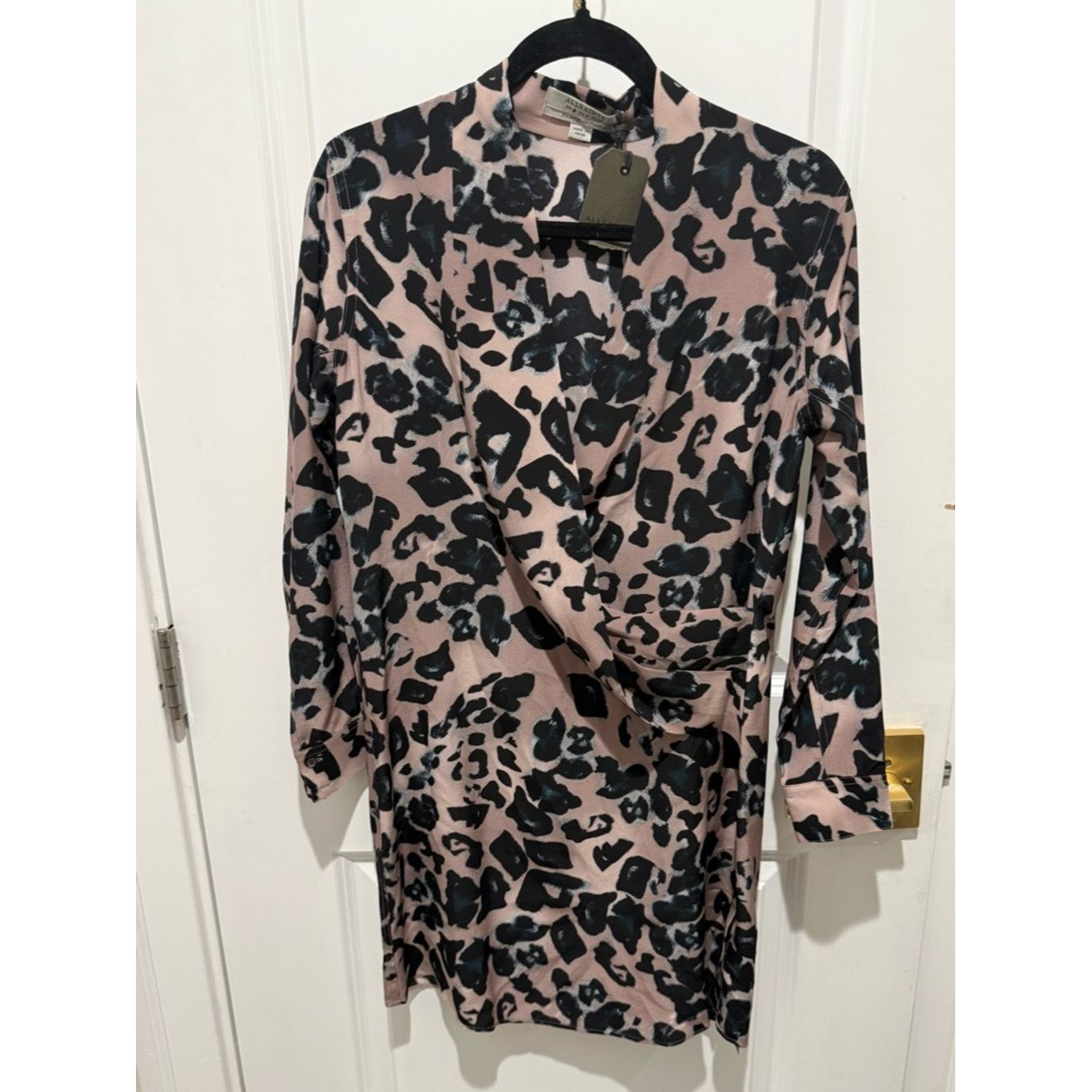 Allsaints Walton Leo Mini Dress Pink